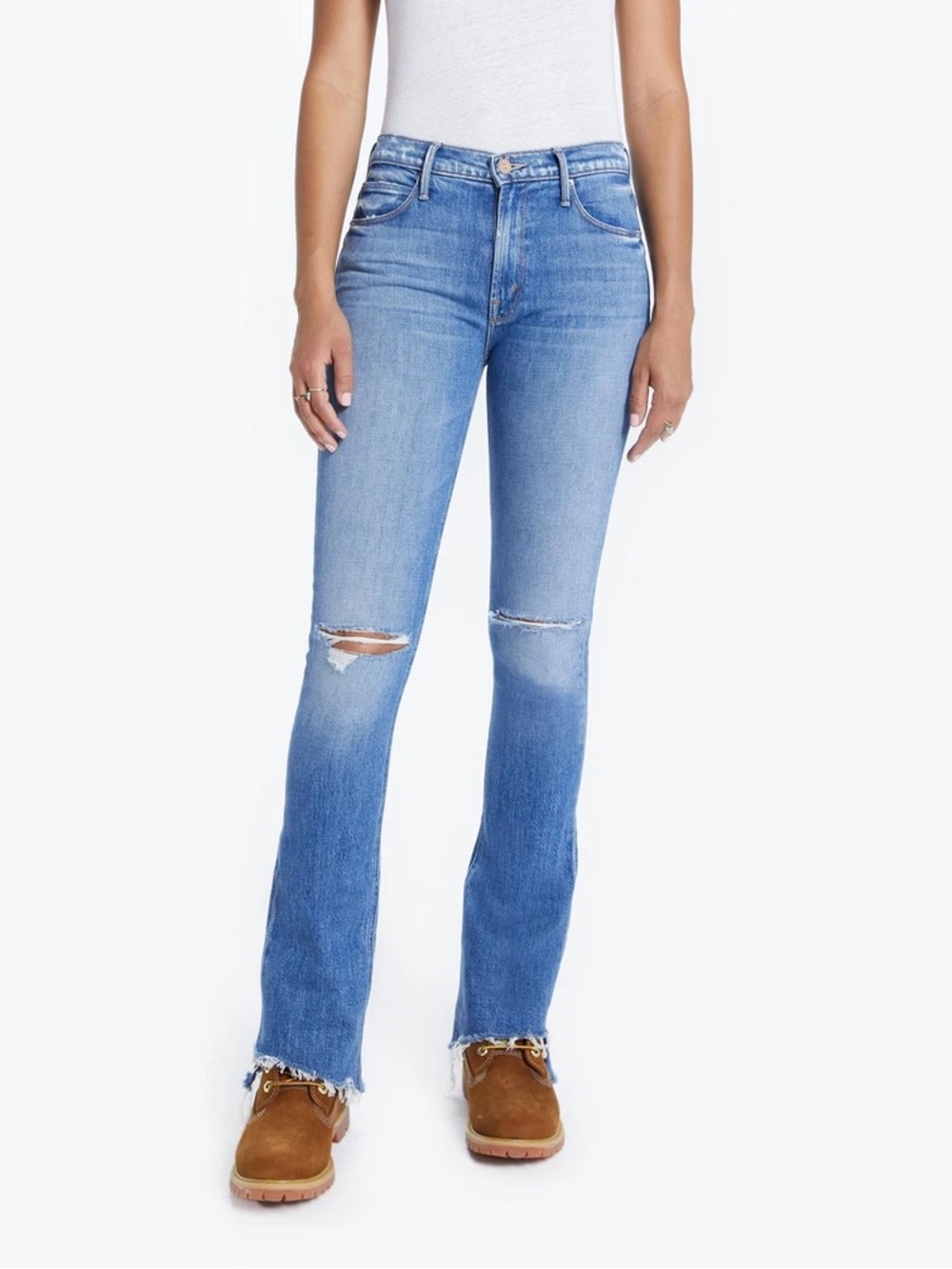 MOTHER Denim - The Runaway Step Fray in Spice it Up
